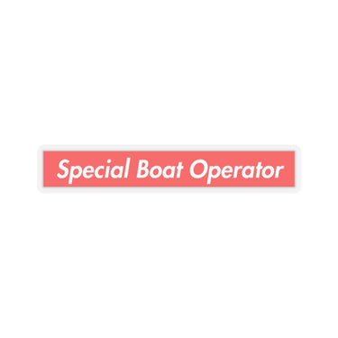 Special Boat Operator Sticker